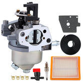Harbot carburetor front view showing mounting flange and ports, improves fit accuracy