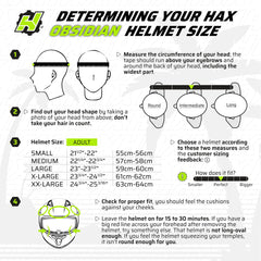 HAX Obsidian internal sun visor deployed for bright condition protection