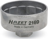 Hazet 2169 front view showing 14 flutes and secure fit benefit