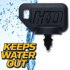 HD Switch installed on Scag panel demonstrating snap‑in fit and easy replacement benefit