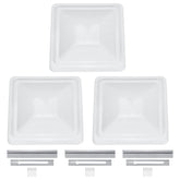 HECASA front view of 14 inch vent cover showing fit and protection