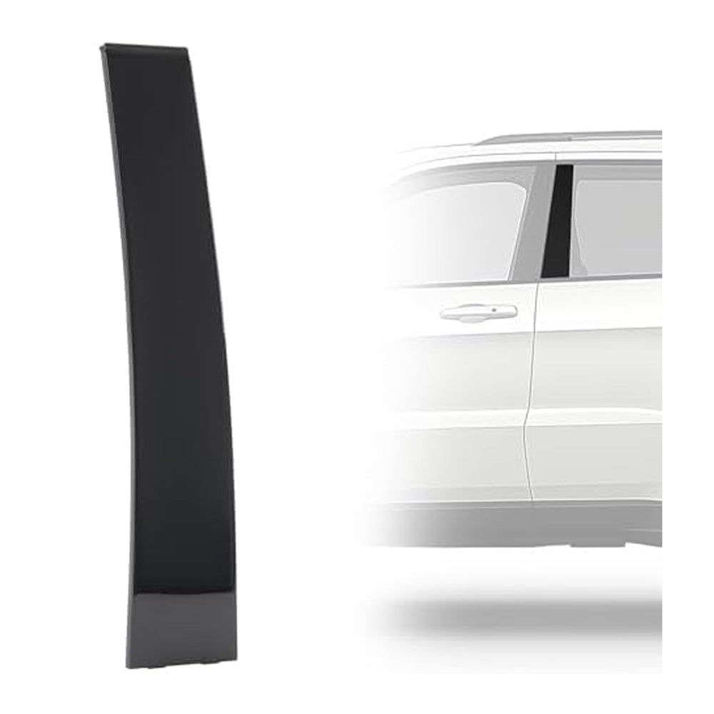 HECASA B pillar molding front view showing fit and clean lines for aesthetic upgrade