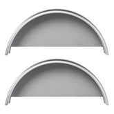 HECASA front view of trailer fender showing full coverage and wheel protection