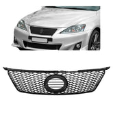HECASA front grille full view showing black ABS finish and OEM styling benefit