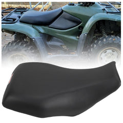 HECASA front view of complete seat showing sleek black finish and improved comfort