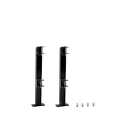 HECASA front view trimmer rack showing two secured tool slots for organized storage