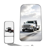 HECASA heated mirror glass front face showing clear reflection and improved visibility