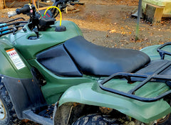 HECASA foam edge detail displaying thick padding for enhanced rider comfort