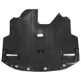 HECASA splash shield front view showing full shape and coverage