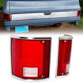 HECASA front view of tail light lens showing clean OEM-style fit and restored appearance