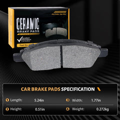 HECHENQICHE slotted pad edge highlighting vents for heat dissipation and consistent braking benefit