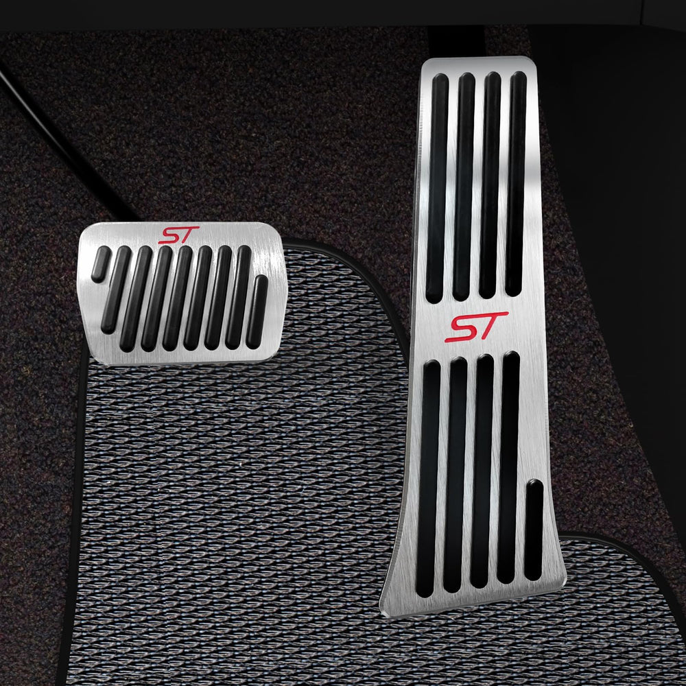 Hecotrax front view of both pedal covers showing sleek finish and improved grip