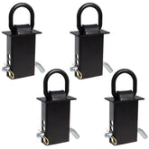 Hedday D-ring front view showing solid steel construction and durable anchor benefit