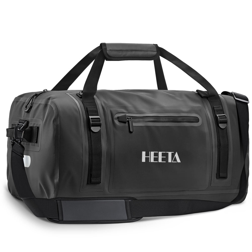 HEETA front view showing duffel shape and durable fabric for dependable protection
