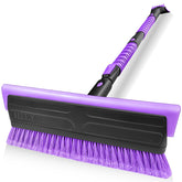 HEEYA front view of the full assembled snow brush showing tool features and easy reach