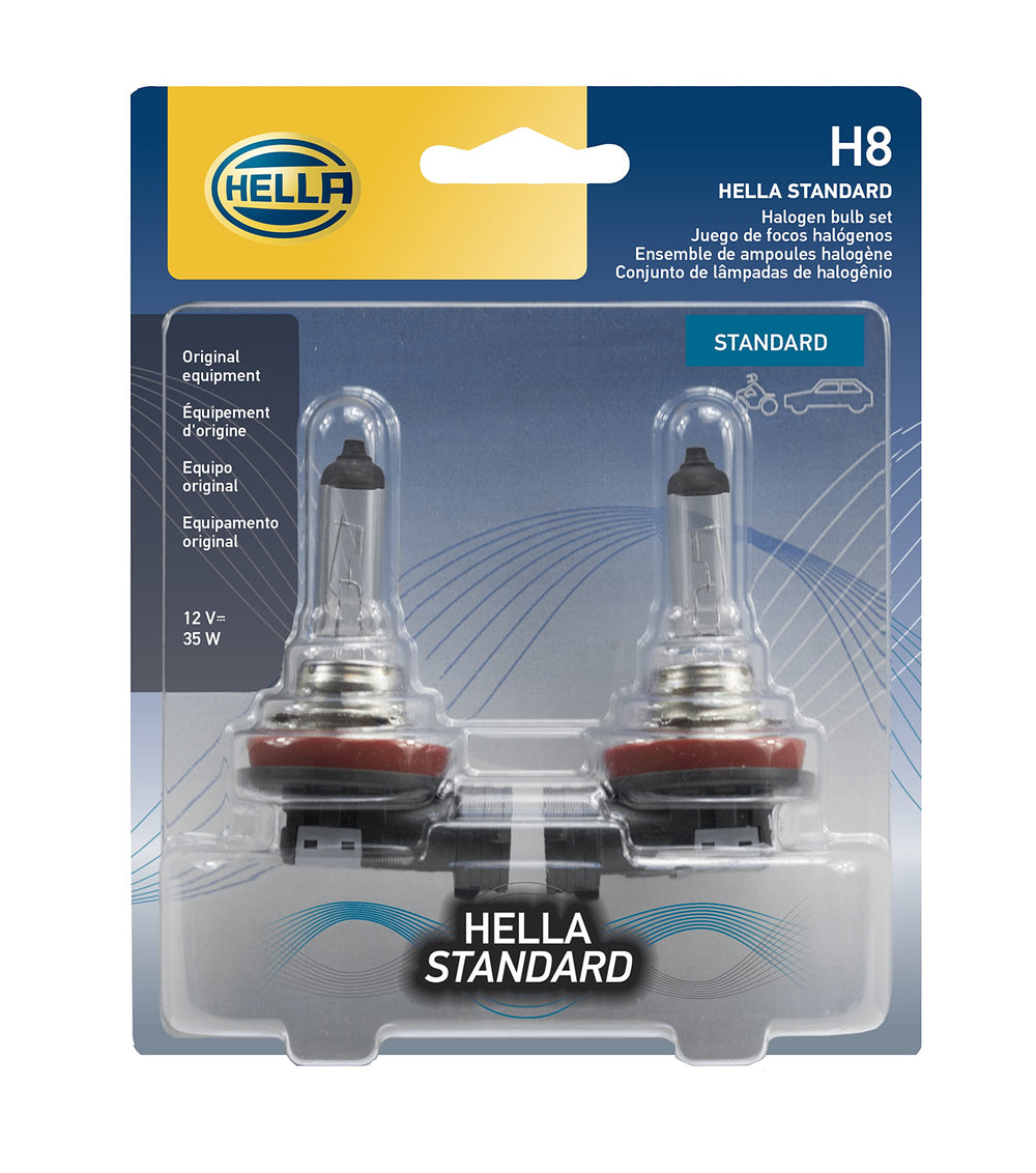 Hella H8TB front packaging showing 2-pack and product labeling for quick purchase benefit