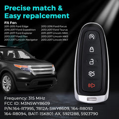 HelloAuto rear profile of fob showing durable casing and secure fit advantage