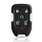 HelloAuto front view replacement key fob showing button layout and fit benefit