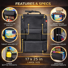 Helteko close-up of 12-inch tablet holder with touchscreen visibility benefit