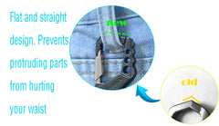 Hephis detail of bottle opener and screwdriver features for on-the-go utility