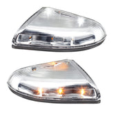 HERCOO front view of LED mirror assembly showing clean replacement and improved safety
