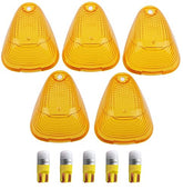 HERCOO front view of five amber roof lenses showing clean OEM look and improved visibility