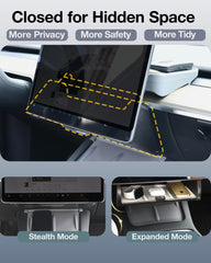 Heryvii open tray holding phone and sunglasses for quick-access convenience