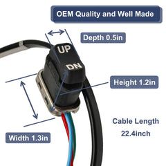 Heurofosh switch mounted in dash demonstrating straightforward replacement