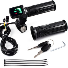 Heymaillc throttle front dashboard LCD showing battery, improves ride planning
