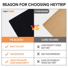 HEYTRIP built-in cooler bag open with cans showing 35L capacity and long cooling benefit