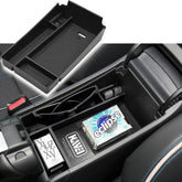 HGWEI front view of organizer tray showing neat compartment layout and space-saving benefit