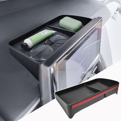 HGWEI front view of dashboard tray showing clean fit and storage