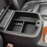 HGWEI front view organizer showing compartments and clean fit benefit