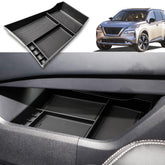 HGWEI front view of console organizer showing neat compartments and easy access