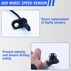 HHGKPVX sensor installed at wheel hub illustrating correct placement and improved signal accuracy