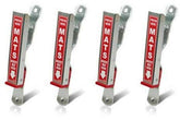 HI-TECH front view clamp holding a mat, shows secure hanging benefit
