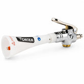 HI-TECH vortex front nozzle showing cone shape for faster area coverage