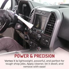HI-TECH vortex handle and switch view for quick dry-cleaning conversion