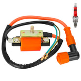 HIAORS ignition coil front assembly showing compact durable housing and easy mounting benefit
