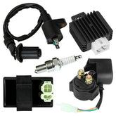 HIAORS front view of full ignition kit showing all components, clear replacement layout