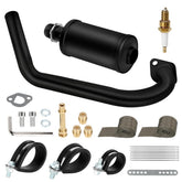 HIAORS muffler front view showing shape and airflow benefit