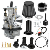 HIAORS PWK 24mm front profile showing compact intake and mounting flanges for easy upgrade