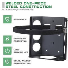 Hicarer bracket mounted in truck bed showing stable installation and low noise