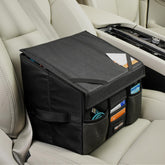 High Road front seat organizer overview showing neat mobile office setup and easy access