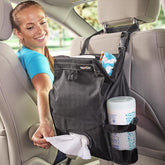 High Road front view of hanging organizer keeps car tidy and reachable