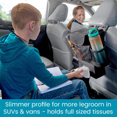 High Road tissue compartment with full-size box keeping tissues protected and accessible