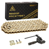 HILAKE front packaging showing 420H chain and included tools, highlights convenience