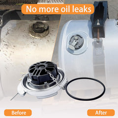 HIMARKLIF installed on a Peterbilt cap demonstrating leak prevention