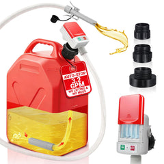 HiNADA front view of portable fuel pump showing controls and compact design for easy transport