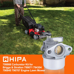 HIPA carburetor float bowl detail highlighting corrosion-resistant plating benefit